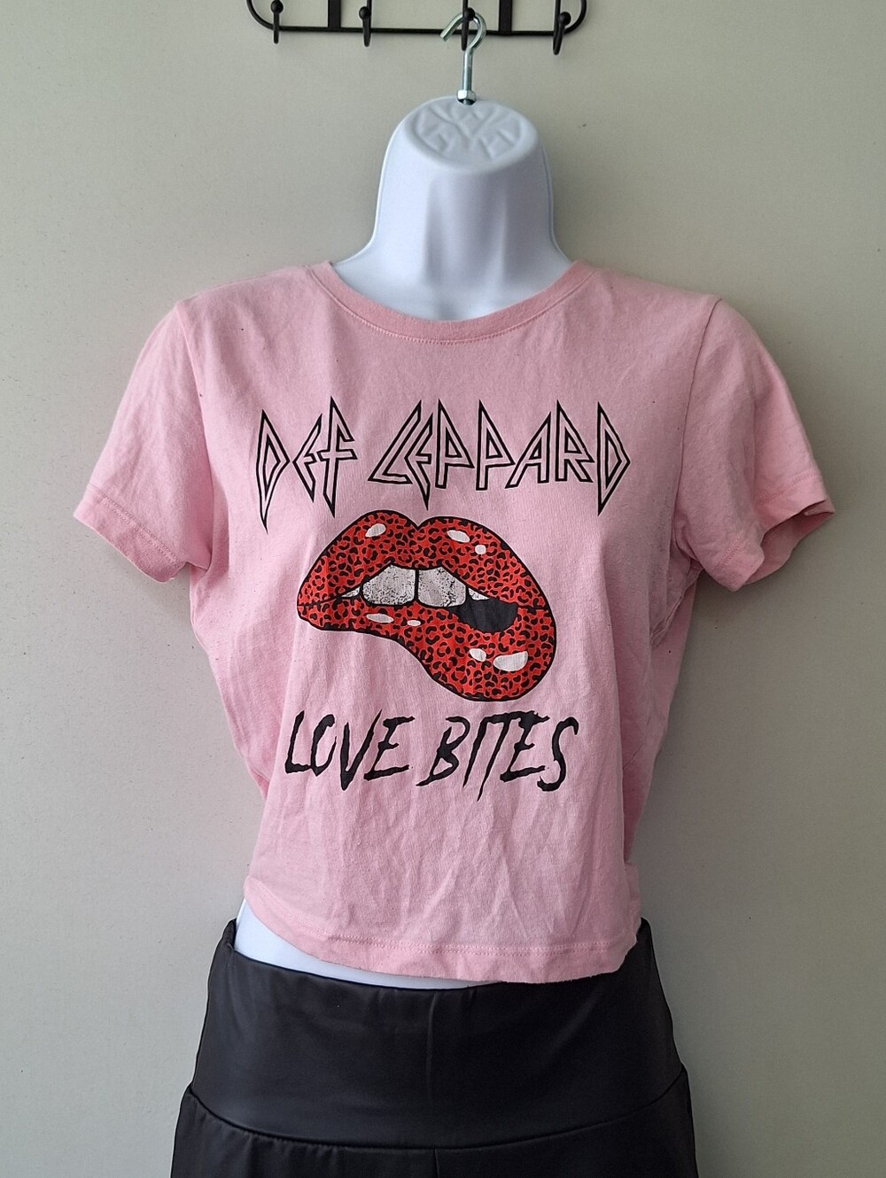 Pink Def Leppard Crop Top